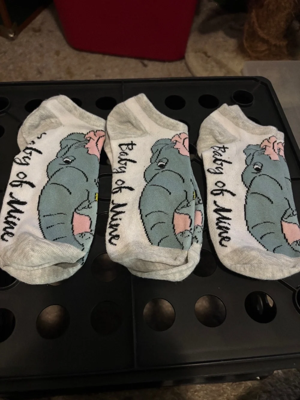 Disney Dumbo with mom socks x 3